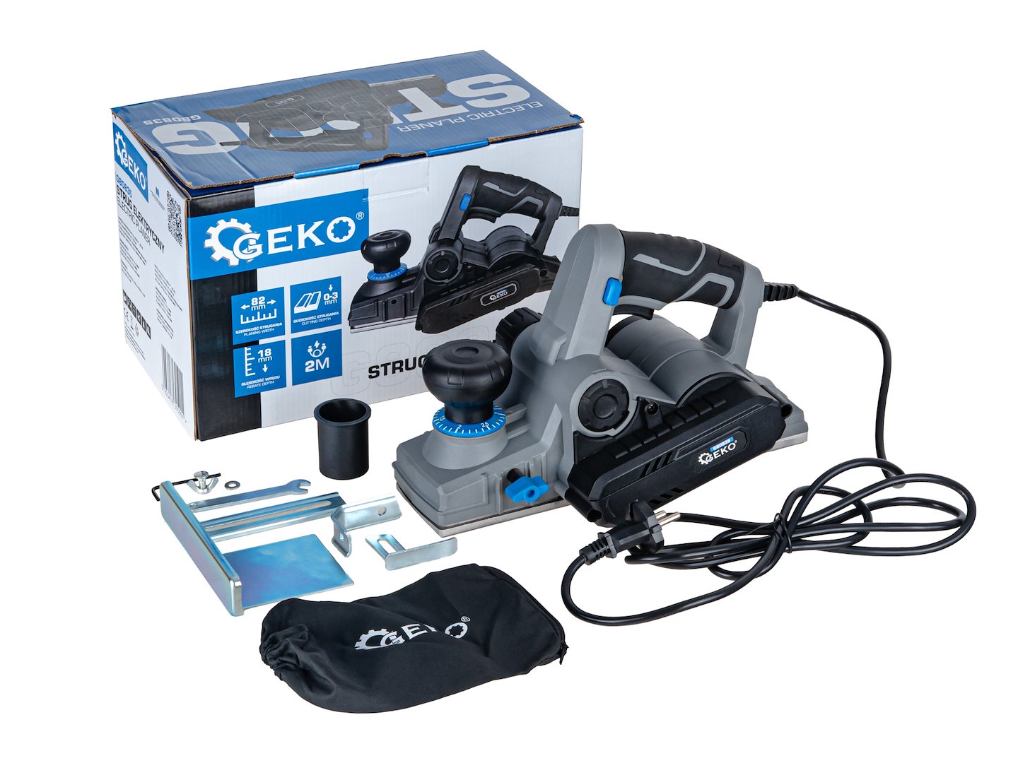 GEKO G80835 elektromos gyalu 82mm 750W