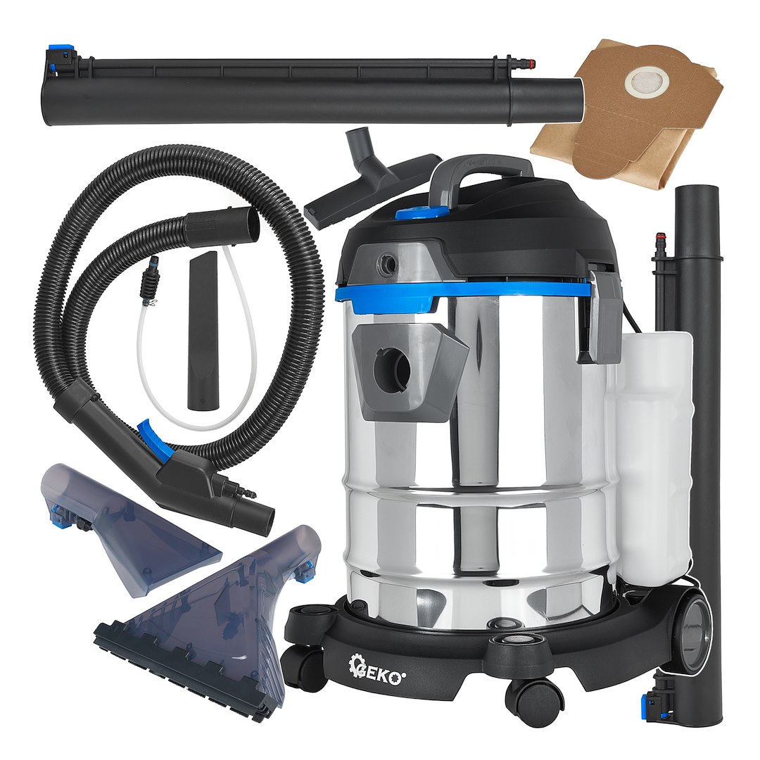 GEKO G81087B Kárpittisztító Porszívó INOX 1400W 20L
