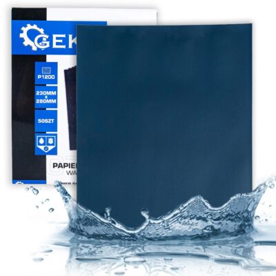GEKO vízálló csiszolópapír lap 230x280mm P1200 (50db/csomag)