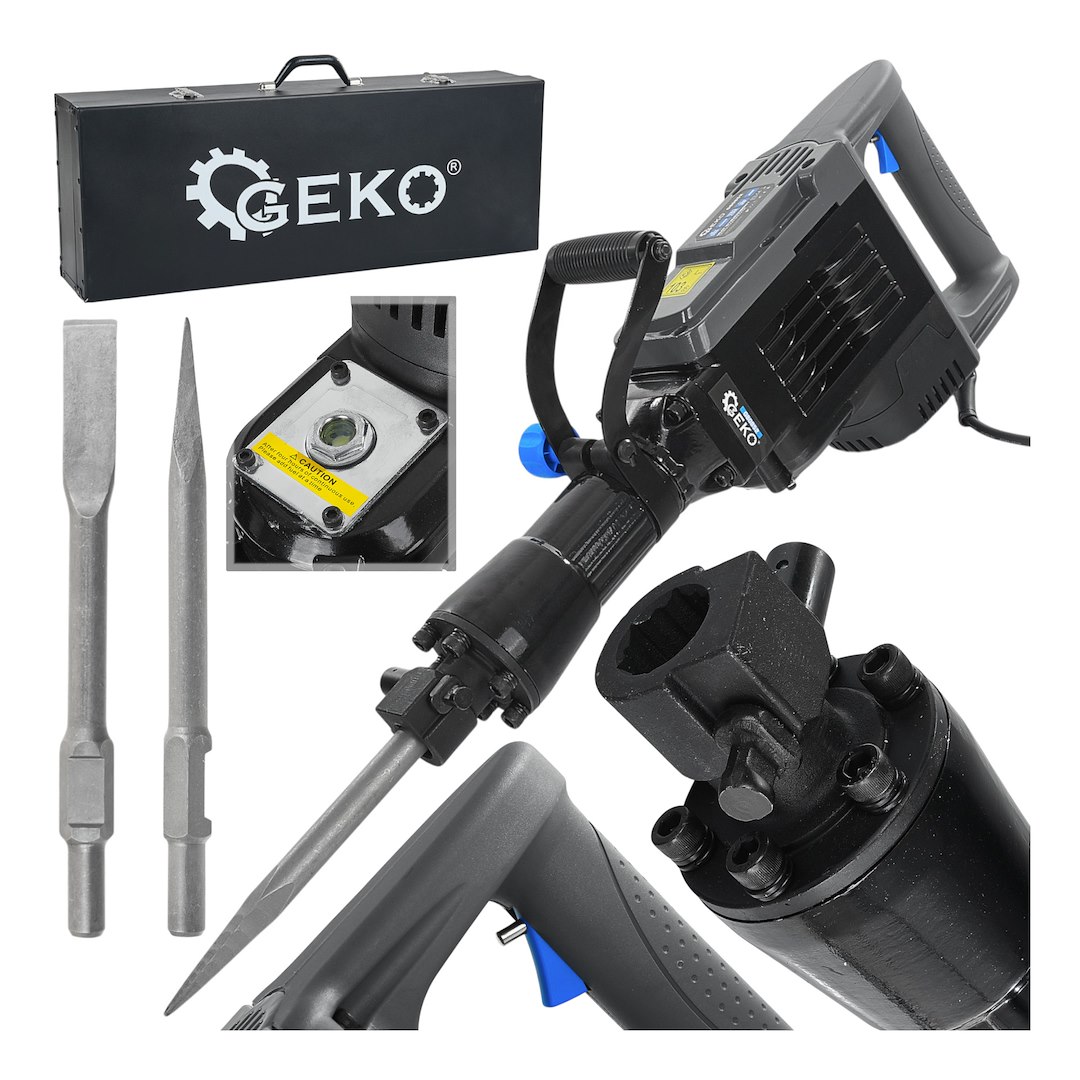 GEKO Bontókalapács 70J 1700W SDS-Max tartozékokkal