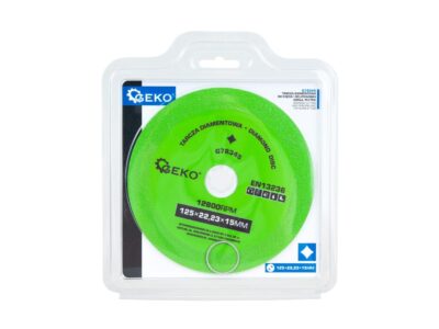 G78345 kép 2 GEKO gyémánt vágó-csiszoló tárcsa üveghez, csempéhez 125x22,23x15mm