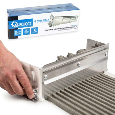 GEKO ragasztó terítő fésű 345-585mm állítható - 12x12mm fogazat