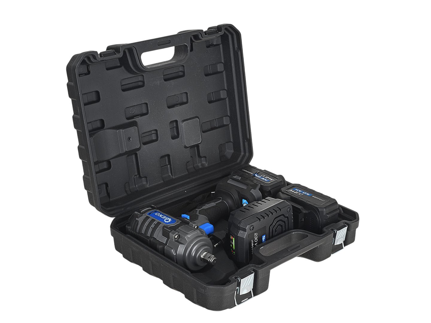 GEKO akkumulátoros ütvecsavarozó 850Nm 21V 2x4.0Ah