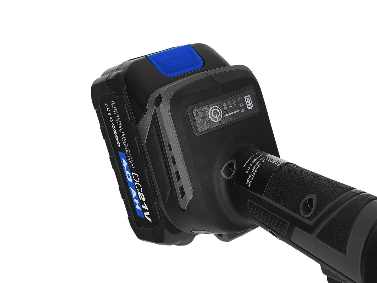 GEKO akkumulátoros sarokcsiszoló 125mm 950W 21V 2x4.0Ah