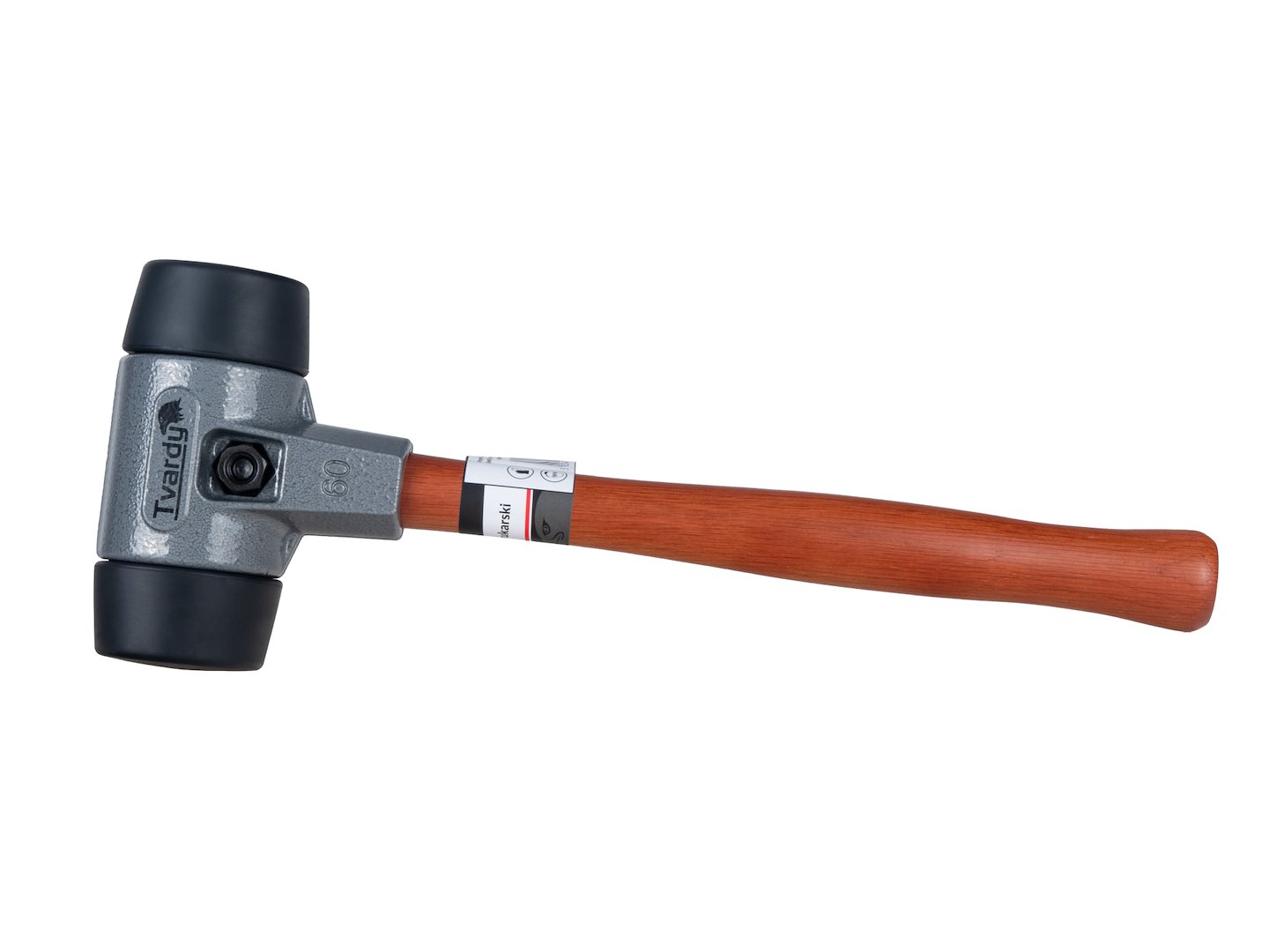 GEKO térkőverő kalapács puha ütőfejjel 60mm