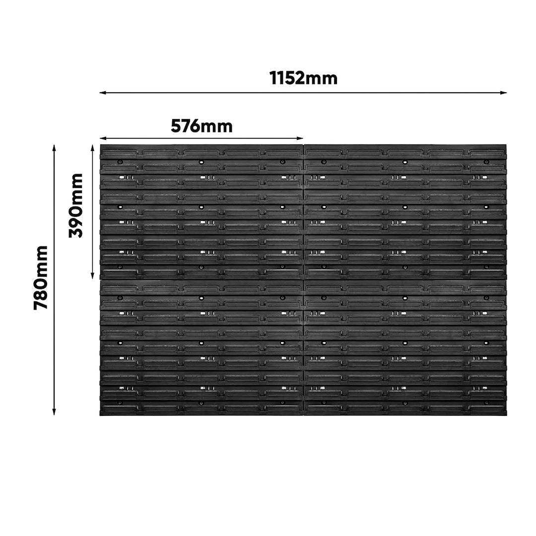 GEKO szerszámtartó fali panel szett 4 részes 1152x780mm + 74 kiegészítő