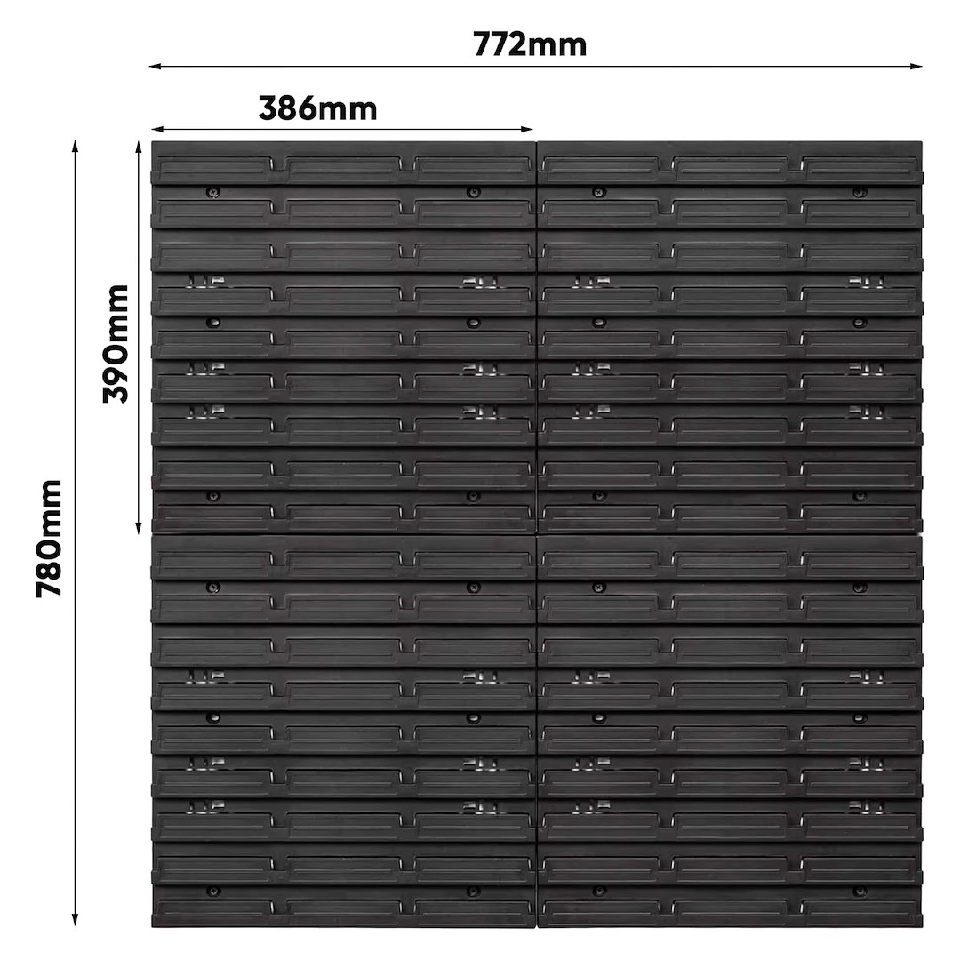 GEKO szerszámtartó panel szett 780×780mm 82 tárággal