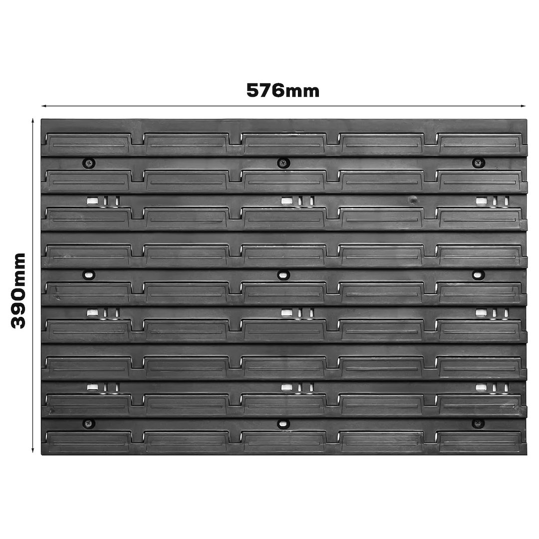 GEKO fali szerszámtábla 8 paneles 2304×780mm + 128 db tartozék