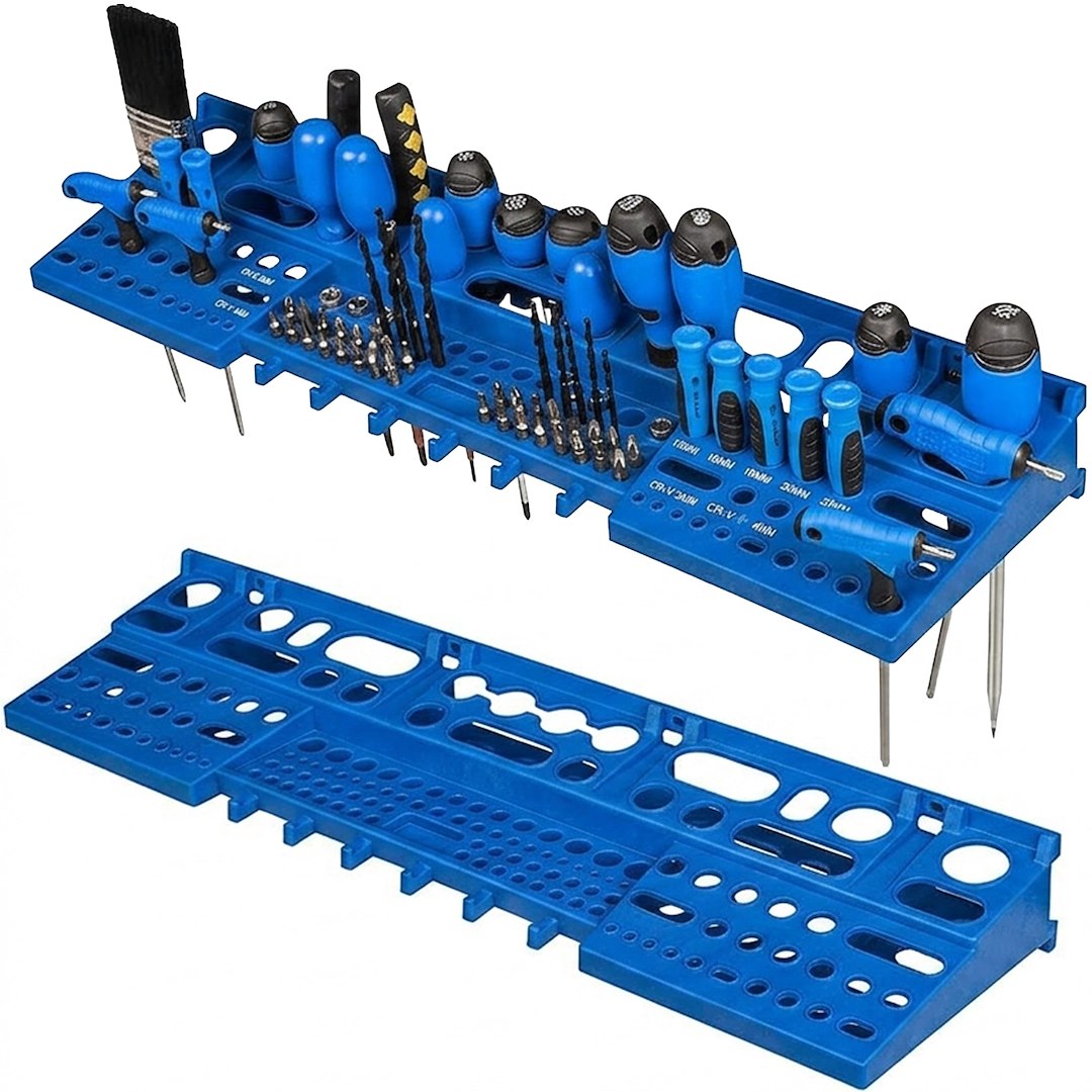 GEKO szerszámtartó fali panel rendszer 4 elemből 1152×780mm + 65 kiegészítővel