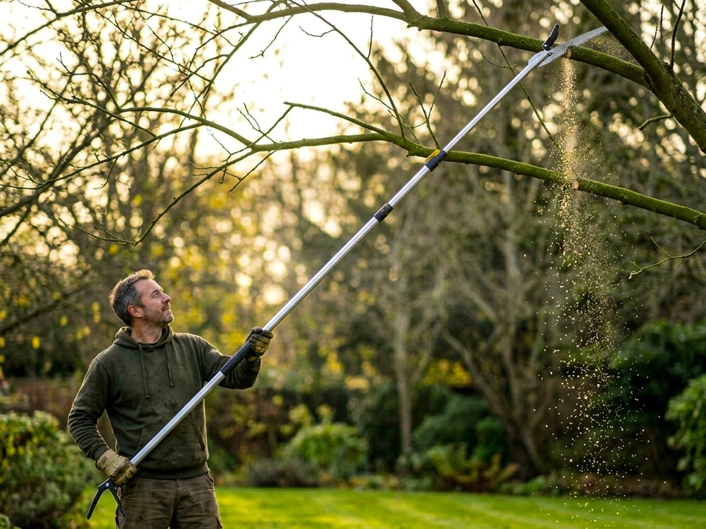 GEKO teleszkópos ágvágó fűrésszel 1,37-2,2m