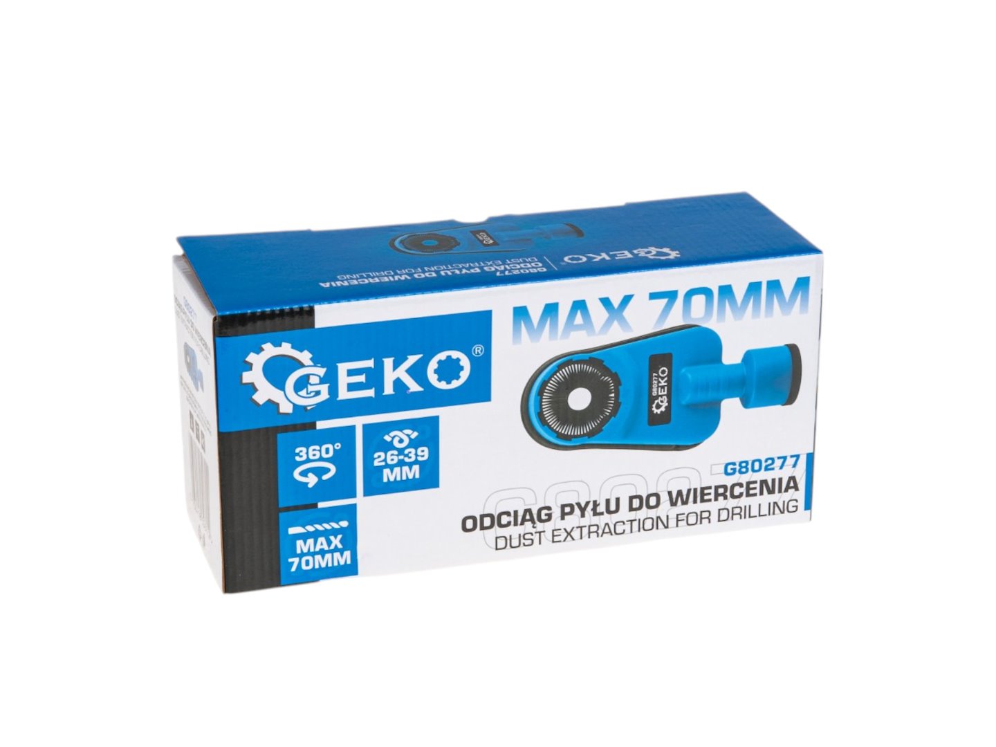GEKO pormentes fúrószár porelszívóval 70mm