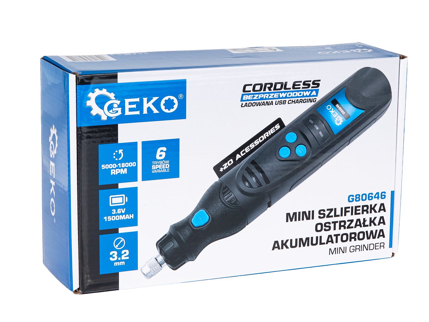 GEKO akkumulátoros mini láncélező 3,6V