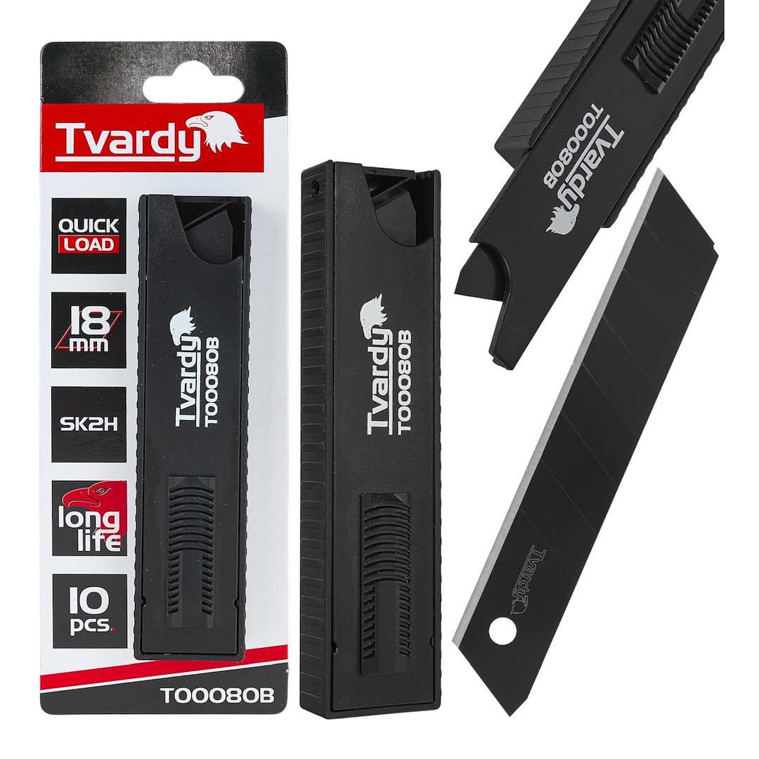 GEKO tapétavágó pengék 100x18x0,5mm SK2H 10db QUICK-LOAD gyorstöltővel