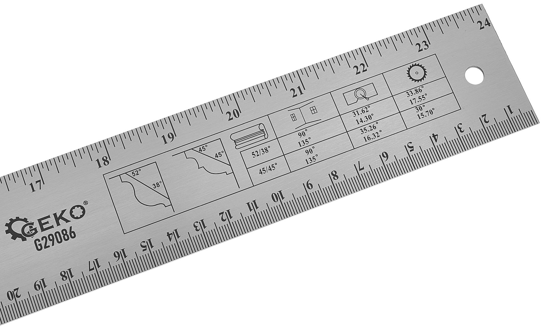 GEKO állítható szögmérő 600mm (10-50°)