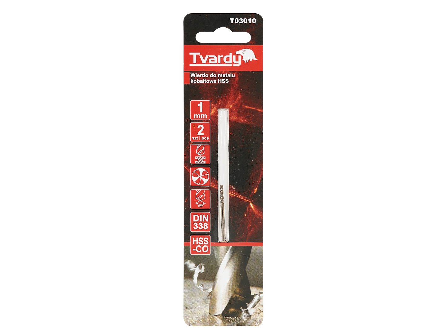GEKO kobalt fúrószár HSS-Co 1 mm fémhez