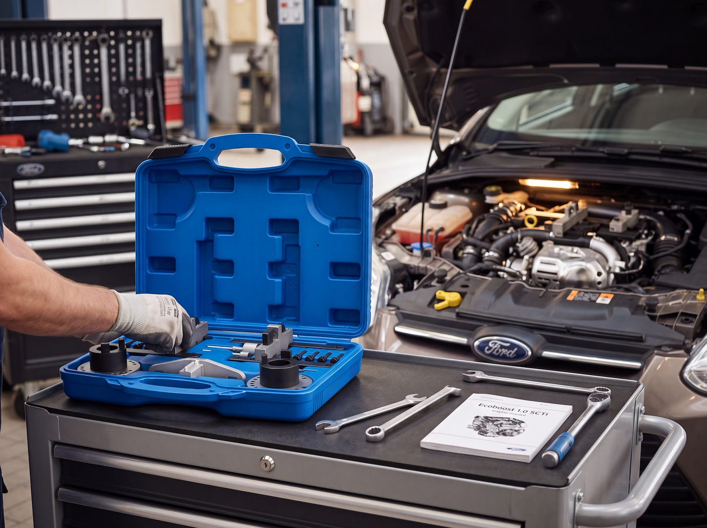 GEKO vezérlésrögzítő szerszámkészlet Ford 1.0 EcoBoost SCTi-hez