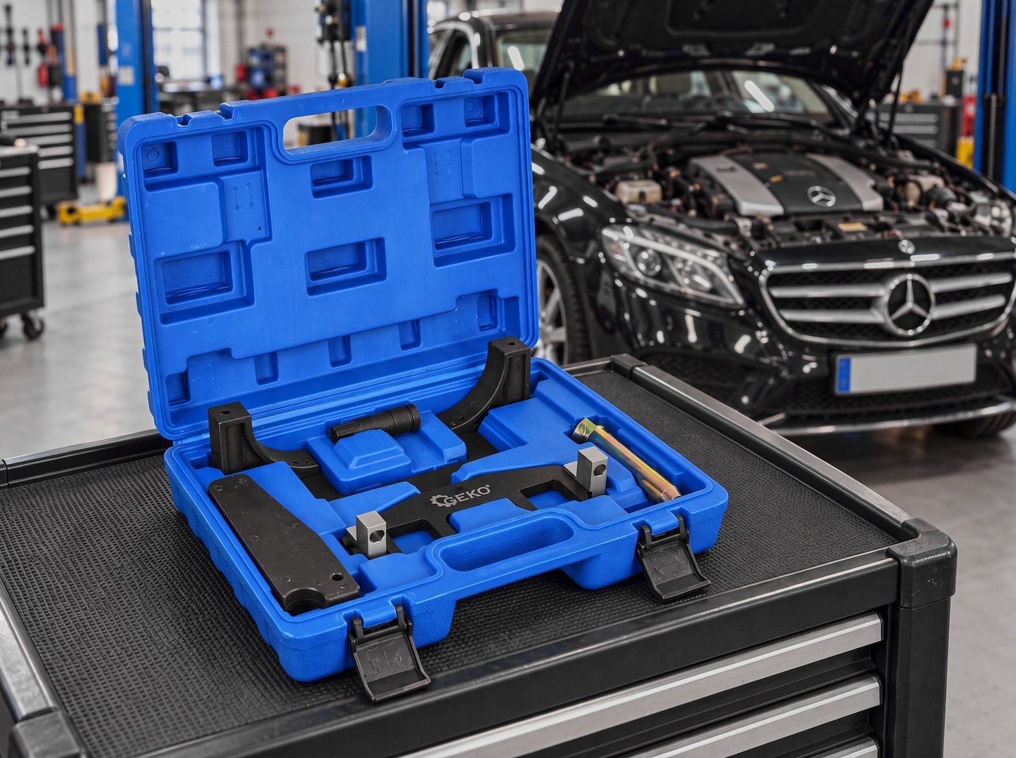 GEKO vezérlésrögzítő szerszám Mercedes M271 1.6 1.8