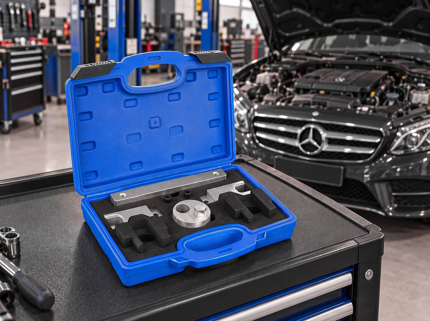 GEKO vezérlésrögzítő készlet Mercedes-Benz OM651 1.8/2.1 CDI motorhoz