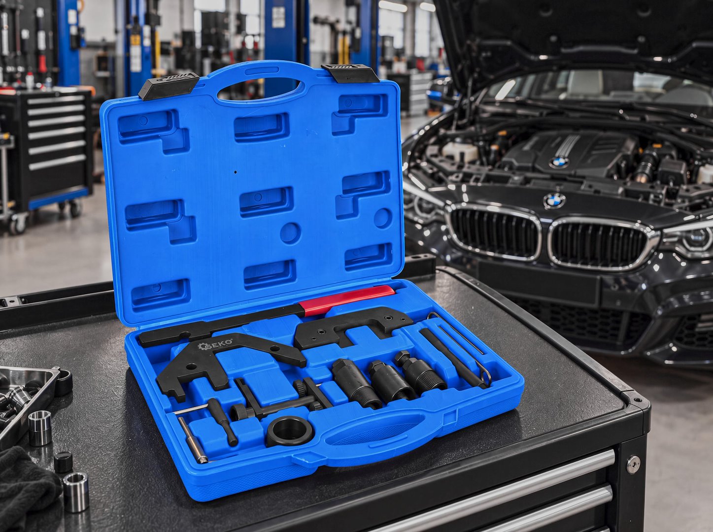 GEKO vezérlésrögzítő készlet BMW M41 M47 M57TU diesel motorokhoz