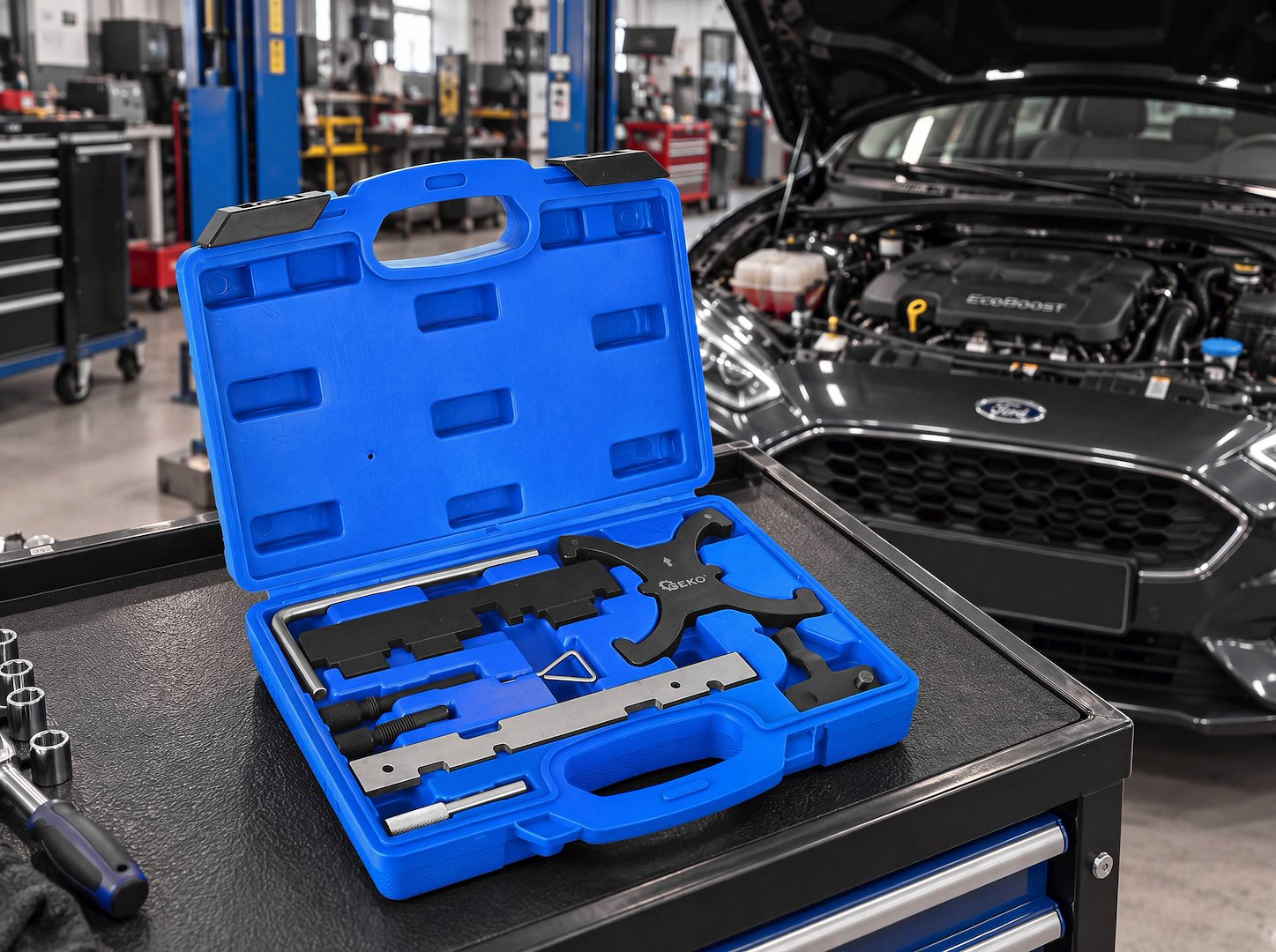 GEKO vezérlésrögzítő készlet Ford 1.6 Duratec EcoBoost SCTi Ti-VCT motorokhoz