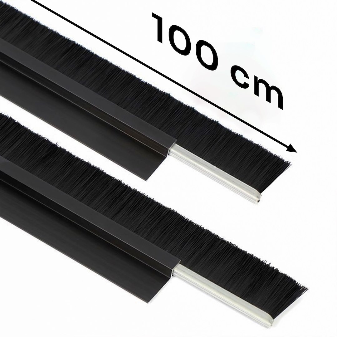 GEKO öntapadós ajtókefe 100cm fekete