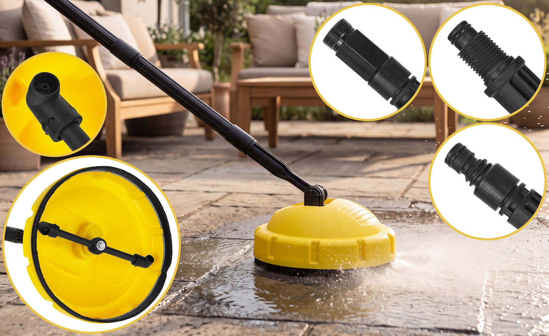 GEKO terasztisztító adapter magasnyomású mosóhoz G81666