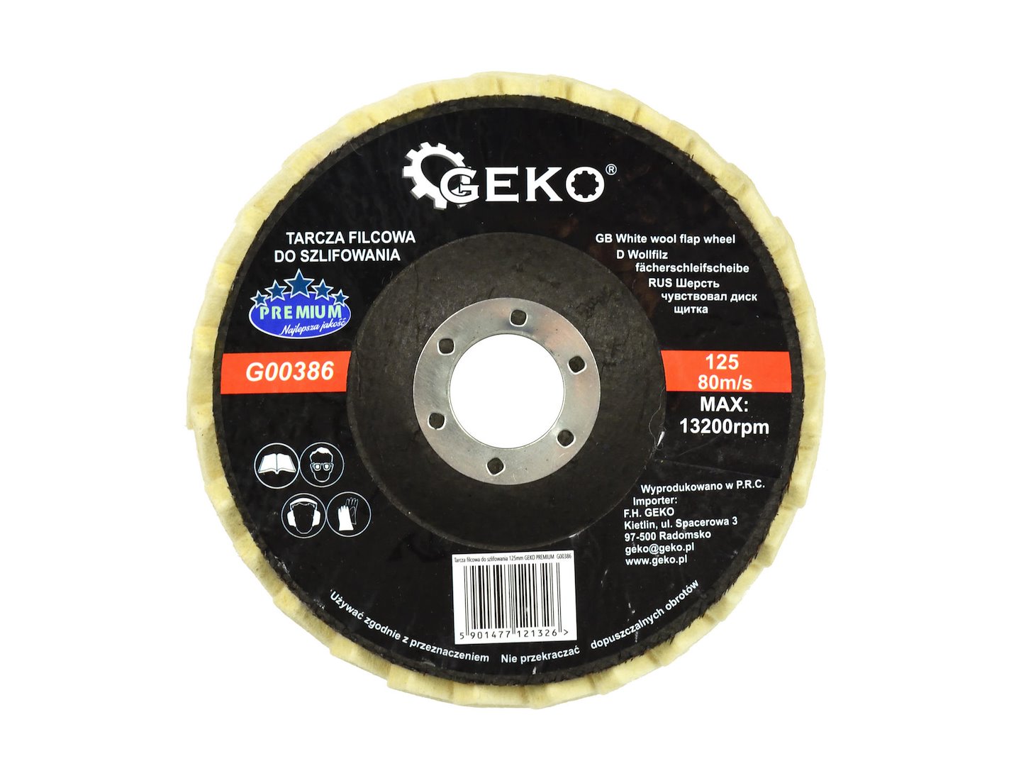 GEKO PREMIUM filc csiszolótárcsa 125mm - Image 3
