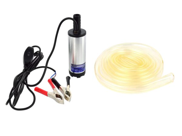12V 40W 15L/perc dízel merülő kannaszivattyú Ø39mm gázolaj szivattyú csővel