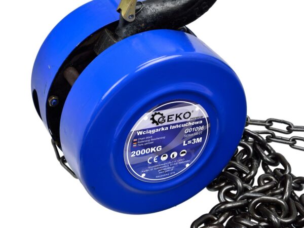 Csörlős láncos emelő PREMIUM 2T x 3M - Image 2
