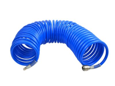 Kompresszor spiráltömlő gyorscsatlakozóval PE 12x8mm 10m