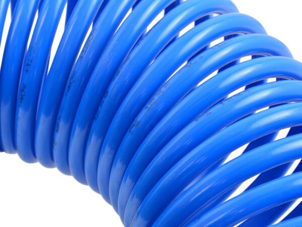 Kompresszor spiráltömlő gyorscsatlakozóval PE 12x8mm 10m - Image 2