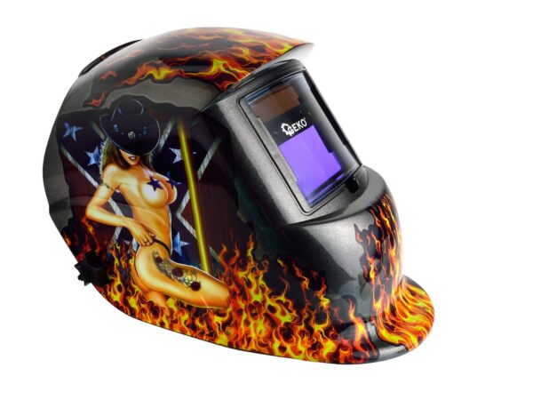 Hegesztőpajzs automata láng mintás - Image 5