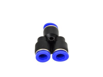 Levegős csatlakozó műanyag csőhöz, Y-elágazó PU/PE 10mm