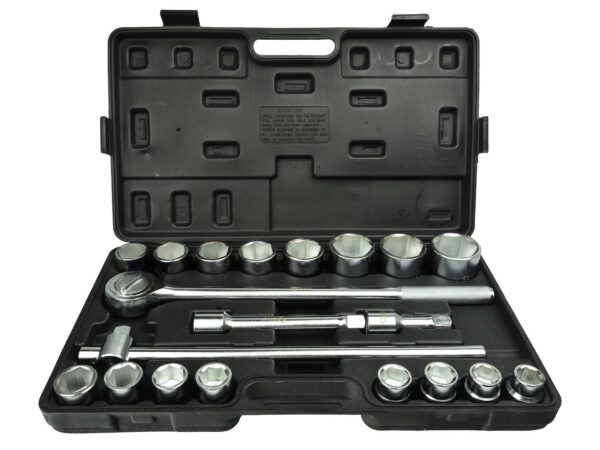 Dugókulcs készlet 21 részes 3/4" hatszög 21-50mm műanyag kofferben
