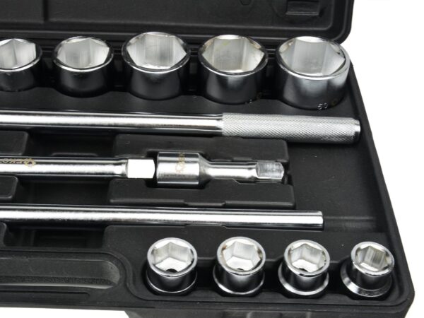 Dugókulcs készlet 21 részes 3/4" hatszög 21-50mm műanyag kofferben - Image 4