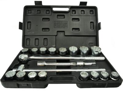 Dugókulcs készlet 21 részes 3/4" tizenkétszögű 21-50mm műanyag kofferben