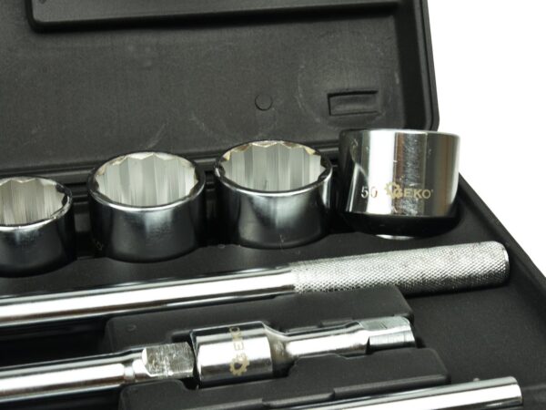 Dugókulcs készlet 21 részes 3/4" tizenkétszögű 21-50mm műanyag kofferben - Image 4