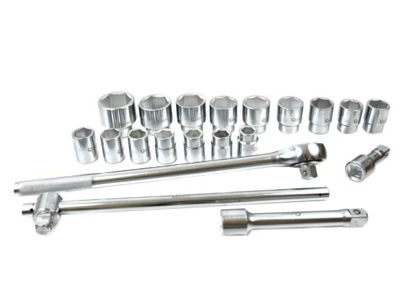 Dugókulcs készlet 21 részes 3/4" hatszög 21-50mm fém dobozban - Image 2