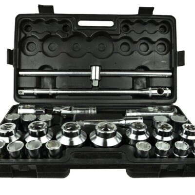 Dugókulcs készlet 26 részes 3/4" hatszög 21-65mm műanyag kofferben