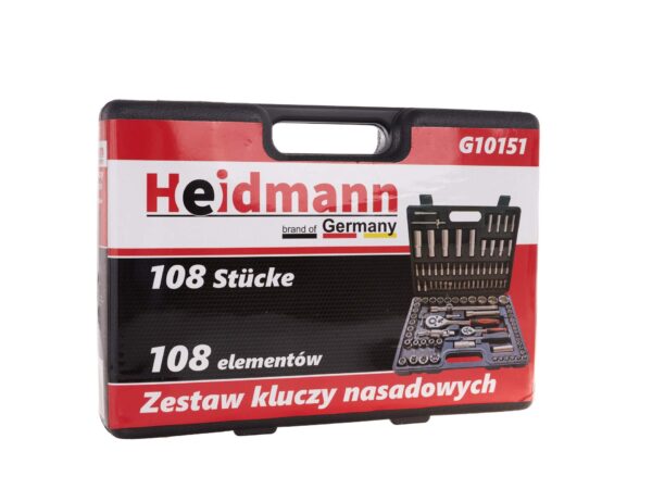 Dugókulcs készlet 108 részes 1/4",1/2" műanyag kofferben - Image 2