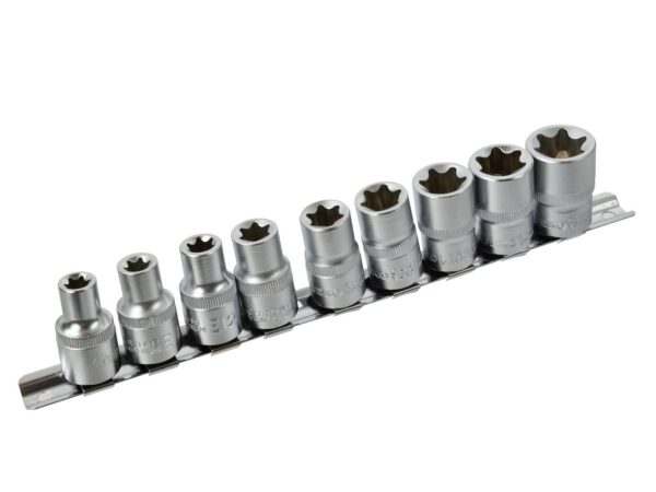 Torx dugókulcs készlet 10 részes 1/2" E 10-24