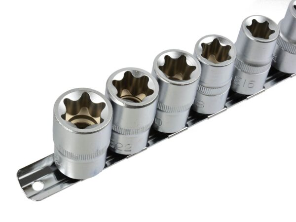 Torx dugókulcs készlet 10 részes 1/2" E 10-24 - Image 2
