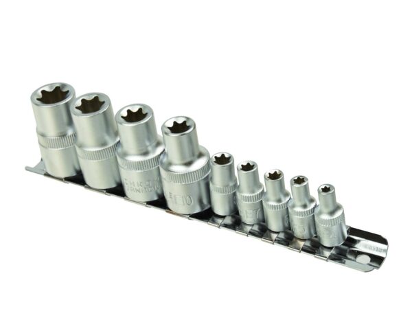 E-profil (E-Torx) Torx készlet 10 részes 1/4" és 1/2"