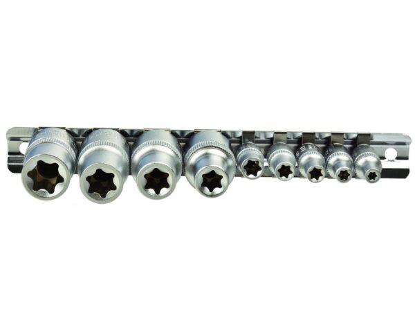 E-profil (E-Torx) Torx készlet 10 részes 1/4" és 1/2" - Image 2