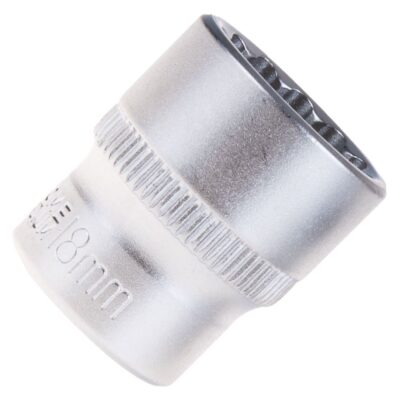 Tizenkétszög dugókulcs 3/8" CRV 18mm