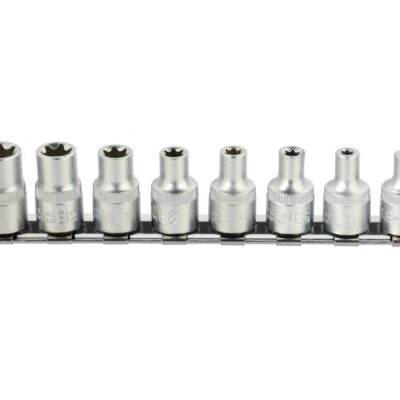 Torx dugókulcs készlet 4-14mm 3/8" CRV 8 részes