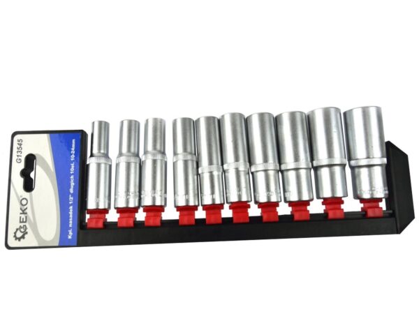 Dugókulcs készlet hosszú 1/2" 10-24mm 10 részes