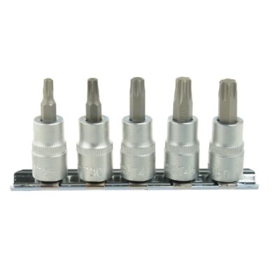 Torx bitfej készlet T25-50 3/8" CRV 5 részes