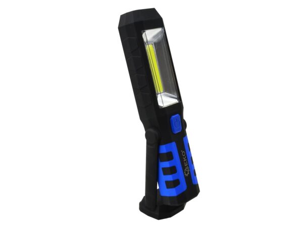 COB LED szerelőlámpa 230/12V 3W Li-on 2800mAh + USB töltő