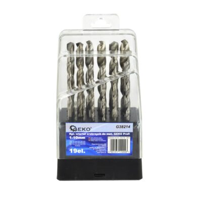 Fémfúró készlet 1-10mm 19 részes